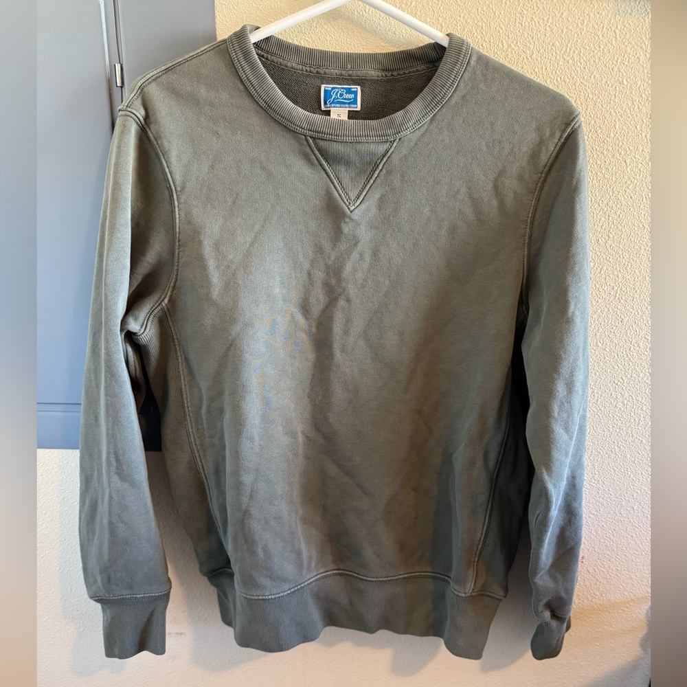 J.Crew Garment-Dyed French Terry Crewneck Sweatshirt – Size Small
